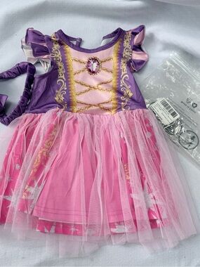 Girls Purple & Pink Princess Tulle Costume Dress